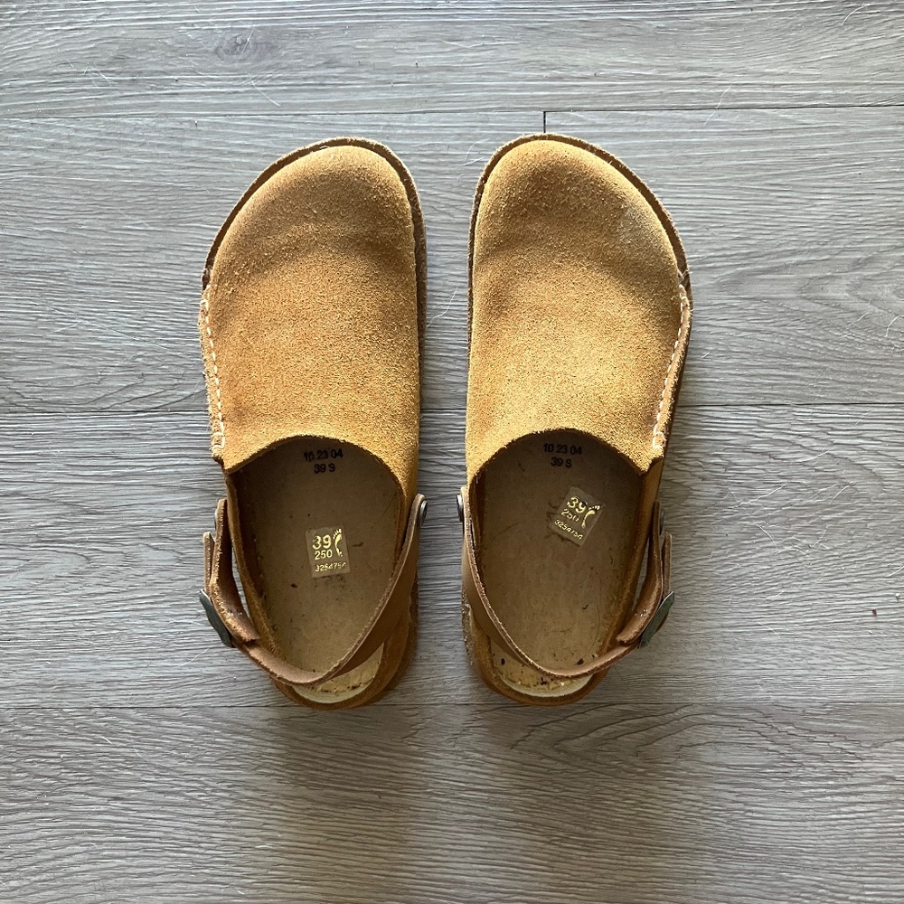 Birkenstock Lutry Suede - Mink, Size 39